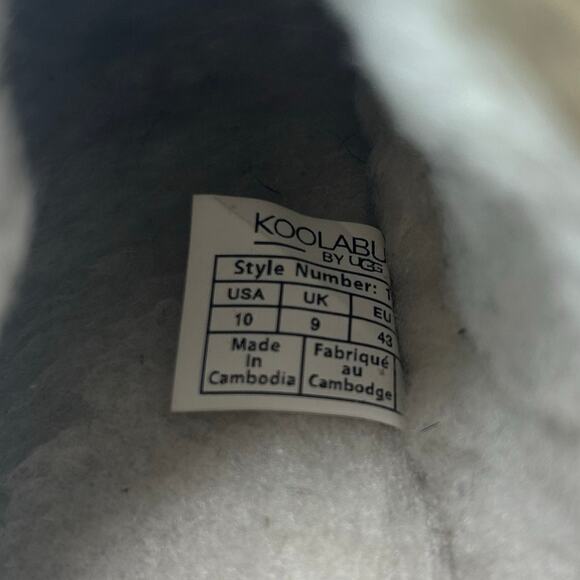 Koolaburra by UGG Burree Slip-On Suede Slippers Faux Fur Lined Tan Women 10 - Picture 10 of 10